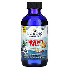 Рідкий риб'ячий жир для дітей, Children's DHA, Nordic Naturals, полуниця, 119 мл