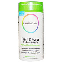 Вітаміни для мозку підлітків, Brain for Teens & Adults, Rainbow Light, 90 таблеток