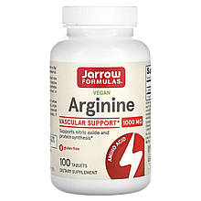 Аргінін, Arginine, Jarrow Formulas, 1000 мг, 100 таблеток