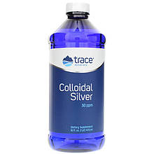 Колоїдне срібло, Colloidal Silver, Trace Minerals Research, 30 PPM, 473 мл