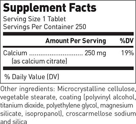 Кальцій цитрат, Calcium Citrate, Douglas Laboratories, 250 мг, 250 таблеток, фото 3