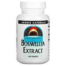Босвелія (Boswellia), Source Naturals, екстракт, 100 таблеток