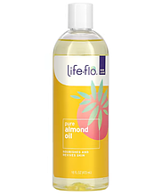 Мигдальне масло для шкіри, Almond Oil, Life Flo Health, чисте, без запаху, 473 мл