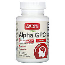 Альфа, Alpha-GPC, Jarrow Formulas, 300 мг, 60 капсул