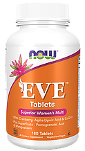 Вітаміни для жінок Єва, Eve, Women's Multi, Now Foods, чудовий комплекс, 180 таблеток