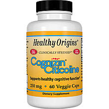 Когніцін цитиколіну, Cognizin Citicolinee, Healthy Origins, 250 мг, 60 капсул