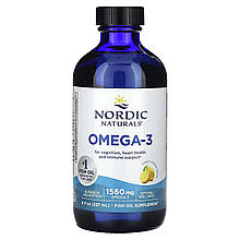 Риб'ячий жир (лимон), Omega-3, Nordic Naturals, 237 мл.