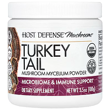 Траметес різнокольоровий, Turkey Tail, Fungi Perfecti, імунна підтримка, порошок міцелію гриба, 100 г