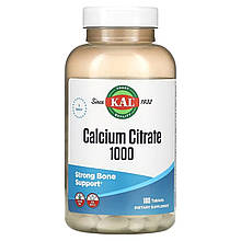 Цитрат кальцію, Calcium Citrate, KAL, 1000 мг, 180 таблеток