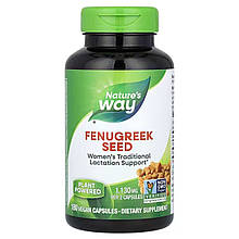 Пажитник, Fenugreek Seed, Nature's Way, насіння, 1130 мг, 180 веганських капсул (565 мг на капсулу)