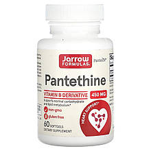 Пантетин, Pantethine, Jarrow Formulas, 450 мг, 60 капсул