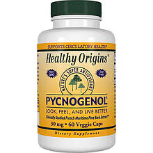 Пікногенол, Pycnogenol, Healthy Origins, 30 мг, 60 капсул