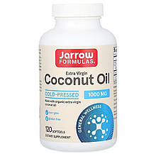 Кокосова олія, Coconut Oil, Jarrow Formulas, 1000 мг, 120 капсул