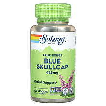 Шоломниця, екстракт, Blue Skullcap, Solaray, для веганів, 425 мг, 100 капсул