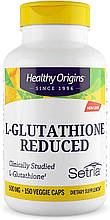 Глутатіон, L-Glutathione, Healthy Origins, Setria, знижений, 500 мг, 150 капсул