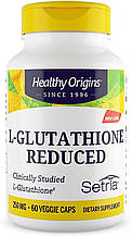 Глутатіон, L-Glutathione, Healthy Origins, Setria, знижений, 250 мг, 60 капсул