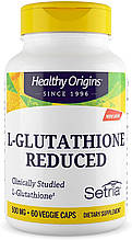 Глутатіон, L-Glutathione, Healthy Origins, Setria, знижений, 500 мг, 60 капсул