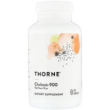 Червоний дріжджовий рис, Choleast-900, Thorne, 120 капсул (900 мг на капсулу)