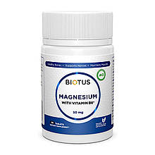 Магній і вітамін В6, Magnesium with Vitamin B6, Biotus, 60 таблеток