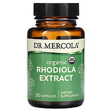 Родіола, Rhodiola, Dr. Mercola, органічний екстракт, 30 капсул