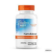 Наттокіназа, Nattokinase, Doctor's Best, 2,000 FUs, 270 капсул