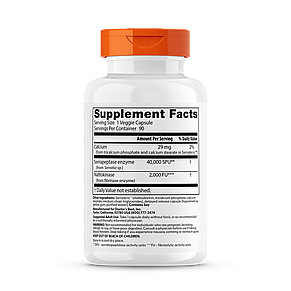 Наттокіназа і серрапептаза, Best Natto-Serra, Doctor's Best, 90 капсул, фото 2