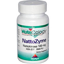 Наттокіназа, NattoZyme, Nattokinase, Nutricology, 100 мг, 60 капсул