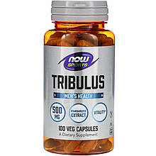 Трибулус, Tribulus, Now Foods, Sports, 500 мг, 100 вегетаріанських капсул