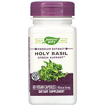 Базилік священний, Holy Basil, Nature's Way, стандартизований, 450 мг, 60 веганських капсул