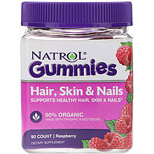 Жувальні цукерки для волосся, шкіри і нігтів, Hair, Skin & Nails, Natrol, 90 штук