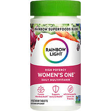 Мультивітаміни для жінок, Women's One, Rainbow Light, висока ефективність, 30 вегетаріанських таблеток
