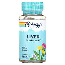 Захист печінки, Liver Blend SP-13, Solaray, 100 капсул
