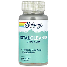 Очищувач сечової кислоти, Total Cleanse Uric Acid, Solaray, 60 капсул