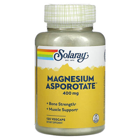 Магній аспартат, Magnesium Asporotate, Solaray, 120 капсул, фото 1