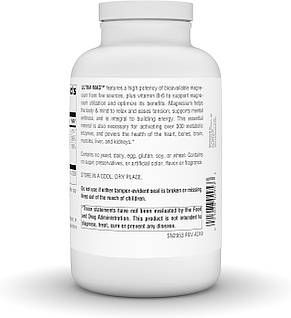 Магній ультра, Ultra-Mag, Source Naturals, 5-в-1, розслаблює м'язи та заспокоює нерви, 360 веганських капсул, фото 4