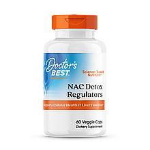 N-ацетилцистеїн, NAC Detox Regulators, Doctor's Best, 60 вегетаріанських капсул