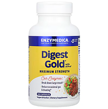 Ферменти для травлення, Digest Gold with ATPro, Enzymedica, 180 капсул