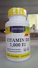 Вітамін D3 в маслі МСТ, Vitamin D3 in MCT Oil, Healthy Origins, 1000 МО, 360 гелевих капсул