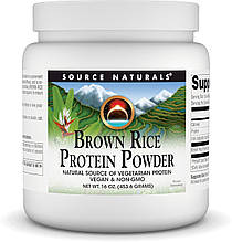 Протеїн із бурого рису, Brown Rice Protein Powder, Source Naturals, чистий порошок, без смаку, 453,6 г