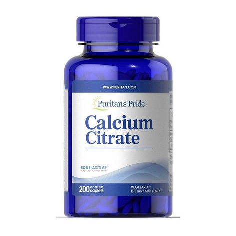 Кальцій цитрат, Calcium Citrate, Puritan's Pride, 200 капсул, фото 1