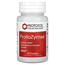 Травні ферменти широкого спектру, ProtoZymes, Protocol for Life Balance, 90 жувальних таблеток