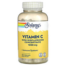 Вітамін С з біофлавоноїдами, Vitamin C, Solaray, концентрат, 1000 мг, 250 капсул