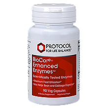 Травні ферменти широкого спектру, BioCore® Enhanced Enzymes™, Protocol for Life Balance, 90 веганських капсул