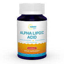 Альфа-ліпоєва кислота, Alpha-Lipoic Acid Powerfull, Sunny Caps, 60 капсул