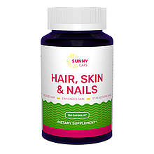 Комплекс шкіра, волосся, нігті, Hair, Skin & Nails Complex Powerfull, Sunny Caps, 100 капсул
