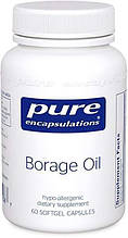 Масло Огірочника, Borage Oil, Pure Encapsulations, 60 капсул