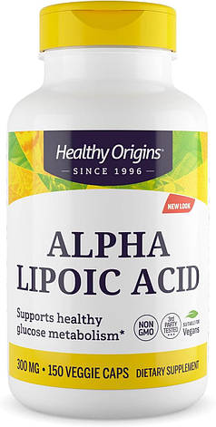 Альфа-ліпоєва кислота, Alpha Lipoic Acid, Healthy Origins, 300 мг, 150 капсул, фото 1