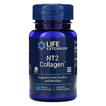Колаген для суглобів, NT2 Collagen, Life Extension, 40 мг, 60 міні капсул