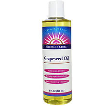 Масло виноградних кісточок (Grapeseed Oil), Heritage Products, 240 мл