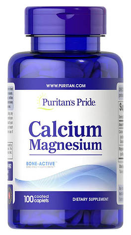 Кальцій Магній, Calcium Magnesium, Puritan's Pride, 100 капсул, фото 1